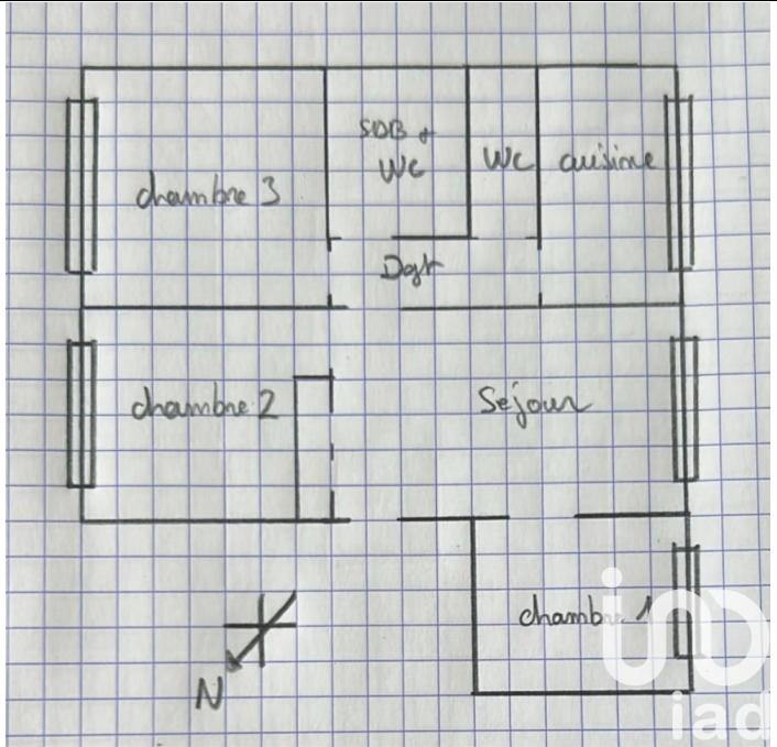 Appartement - 65 m² - 4 pièces