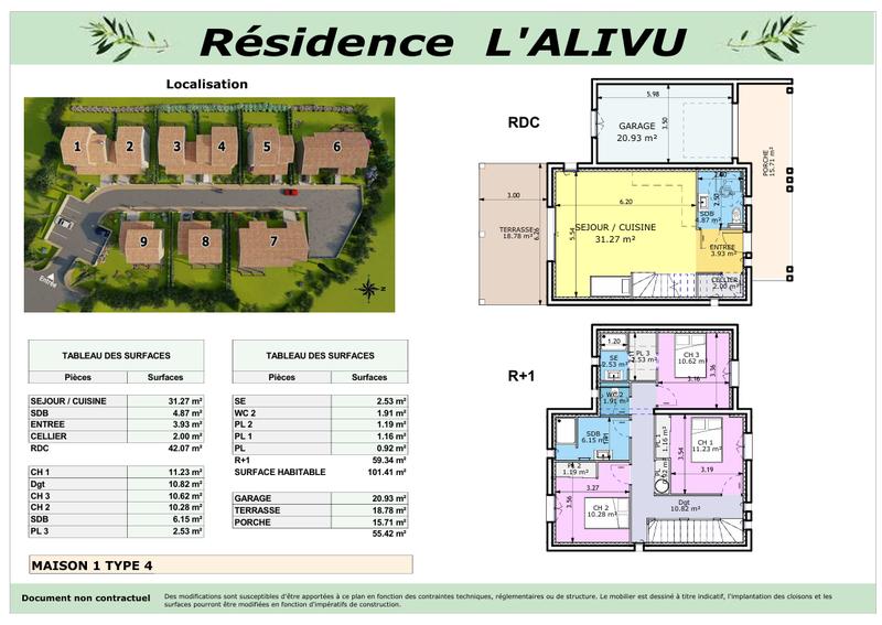 Villa - 77 m² - 3 pièces