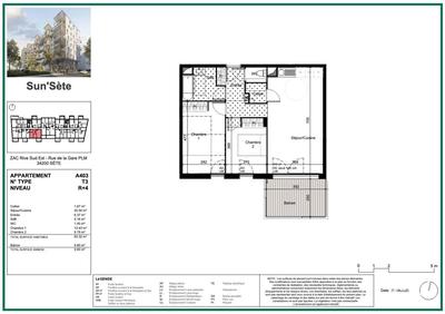 Appartement - 63 m² - 3 pièces
