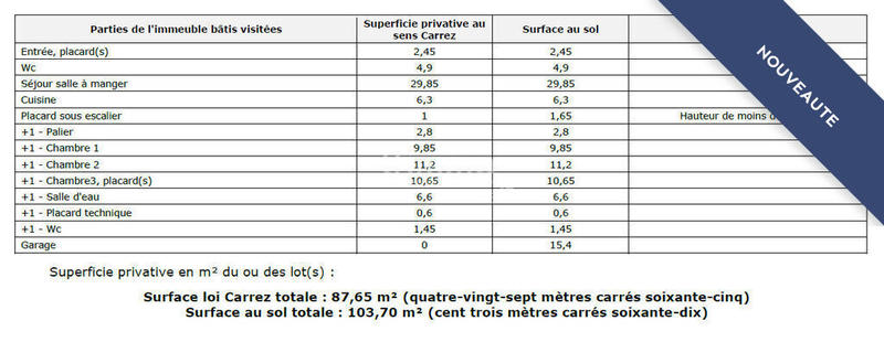 Maison - 88 m² - 5 pièces