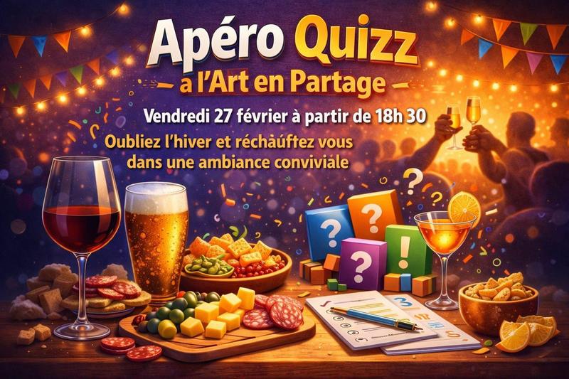 Apéro-quiz à l'Art en Partage