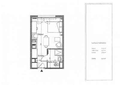 Appartement - 23 m² - 1 pièce