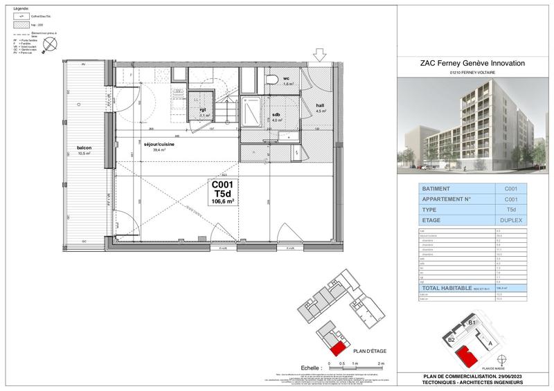 Appartement - 107 m² - 5 pièces