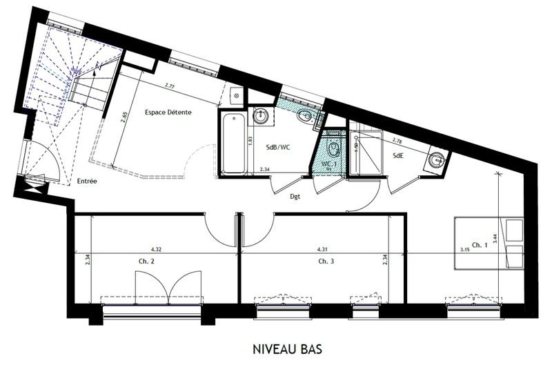 Appartement - 104 m² - 4 pièces