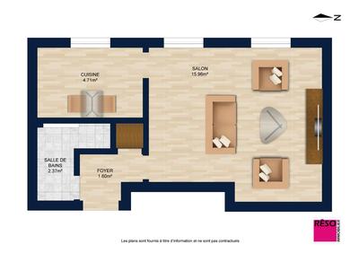 Appartement - 28 m² - 1 pièce