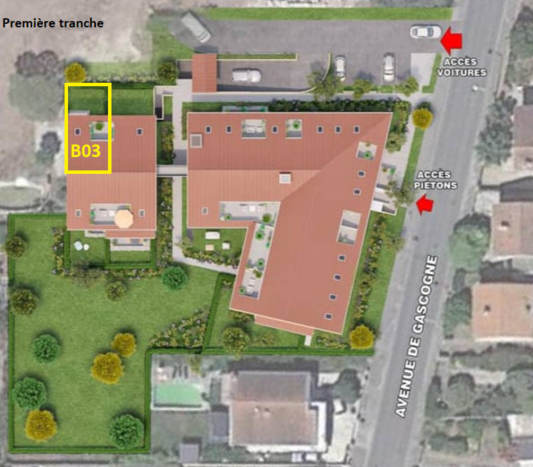 Appartement - 43 m² - 2 pièces