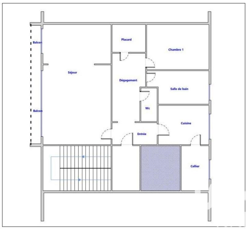 Appartement - 66 m² - 3 pièces
