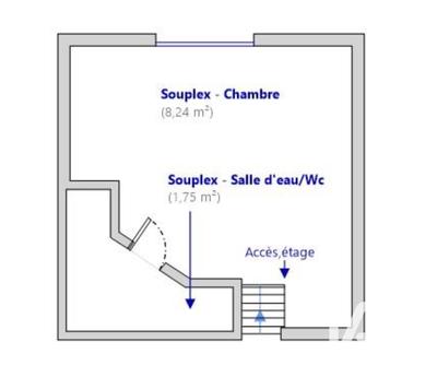 Appartement - 21 m² - 2 pièces