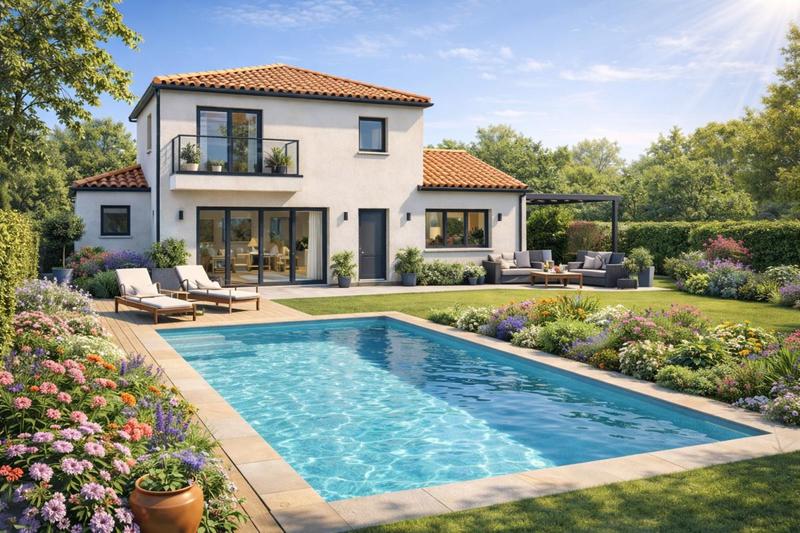 Maison - 90 m² - 5 pièces