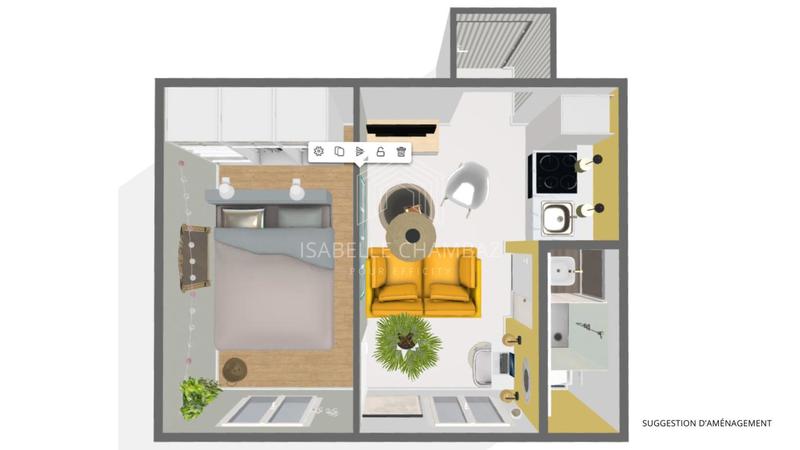 Appartement - 18 m² - 2 pièces