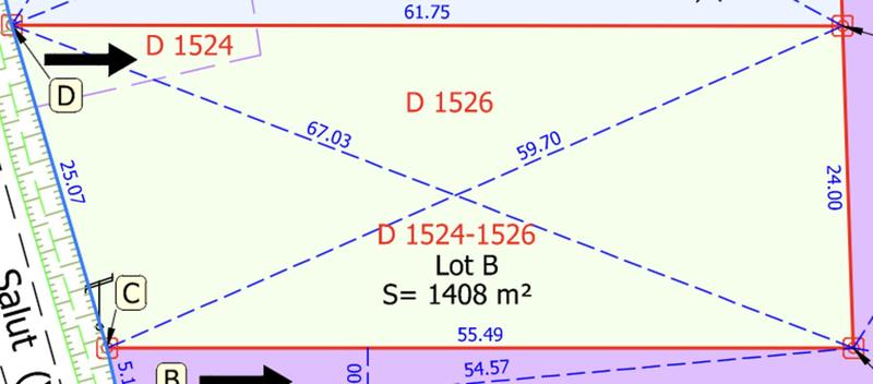 Terrain constructible - 1 408 m²