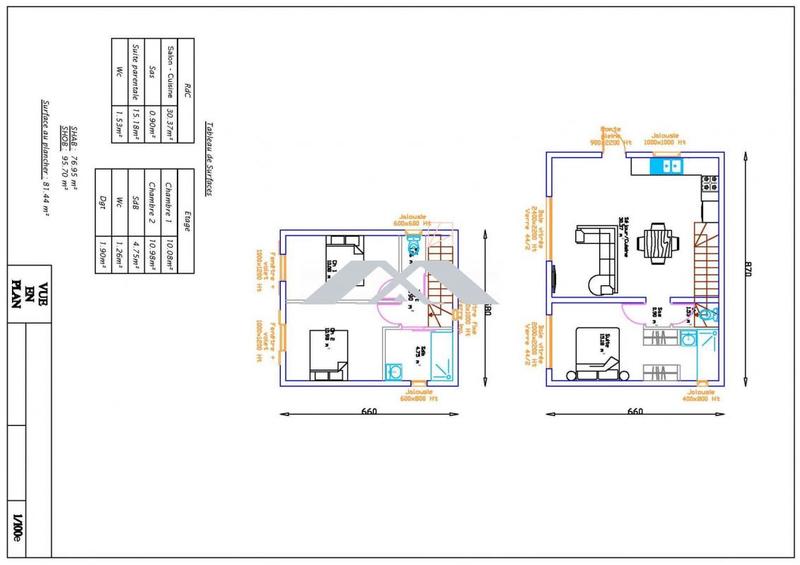 Villa - 72 m² - 4 pièces