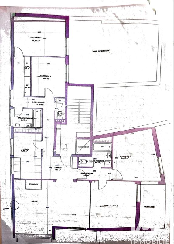 Appartement - 120 m² - 5 pièces