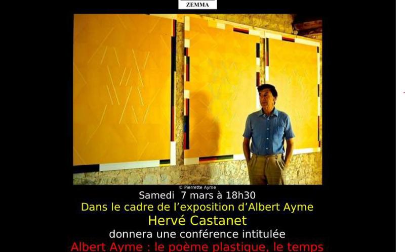 Albert Ayme : le poème plastique, le temps
