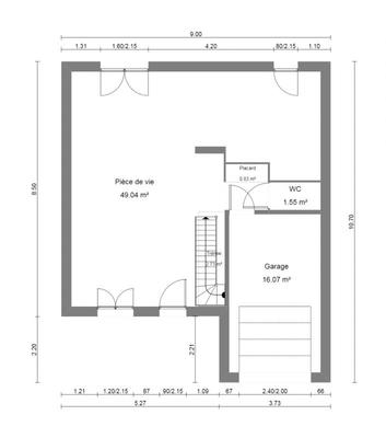 Maison - 95 m² - 5 pièces