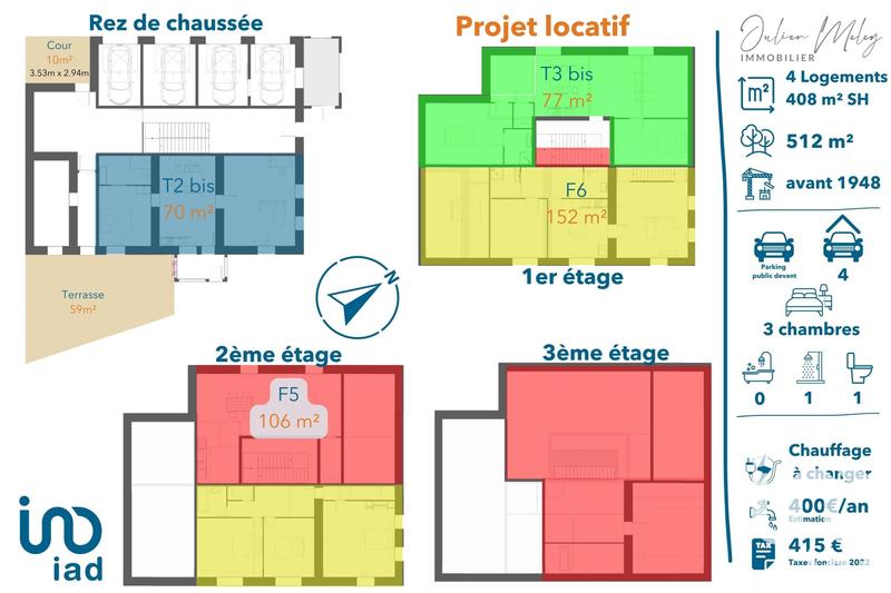 Ferme - 144 m² - 5 pièces