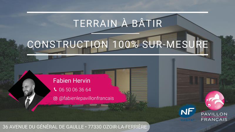 Terrain constructible - 450 m²