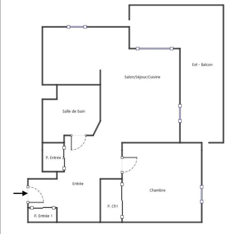 Appartement - 50 m² - 2 pièces