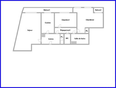 Appartement - 78 m² - 3 pièces