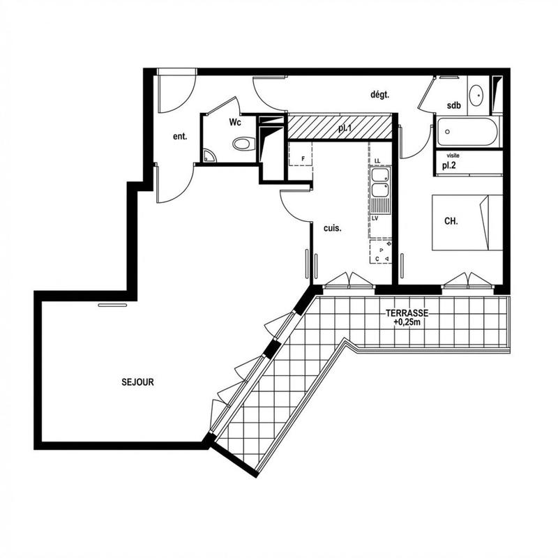 Appartement - 68 m² - 3 pièces