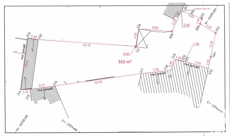 Terrain - 552 m²