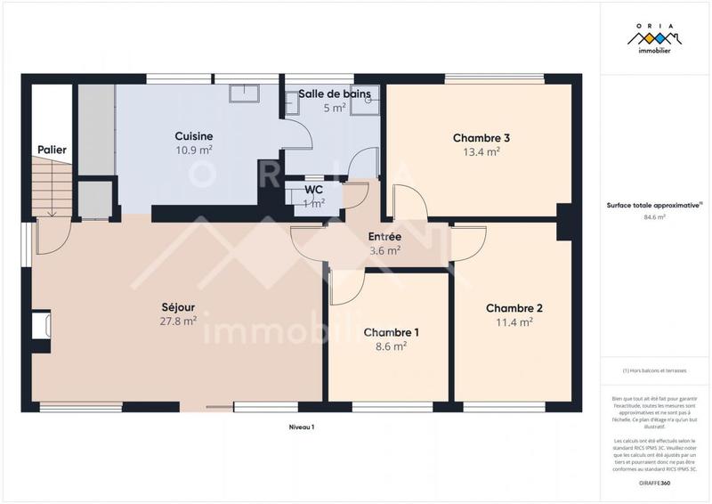 Maison - 107 m² - 6 pièces