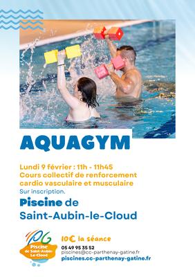 Aquagym à la piscine de Saint-Aubin-le-Cloud