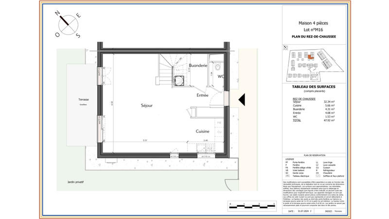 Maison - 94 m² - 4 pièces