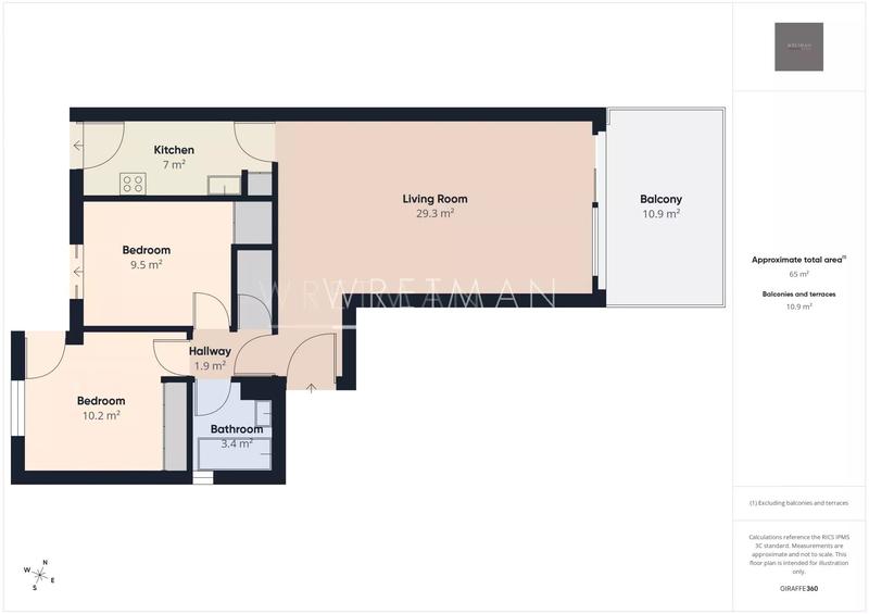 Appartement - 63 m² - 3 pièces