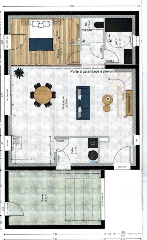 Maison - 94 m² - 5 pièces