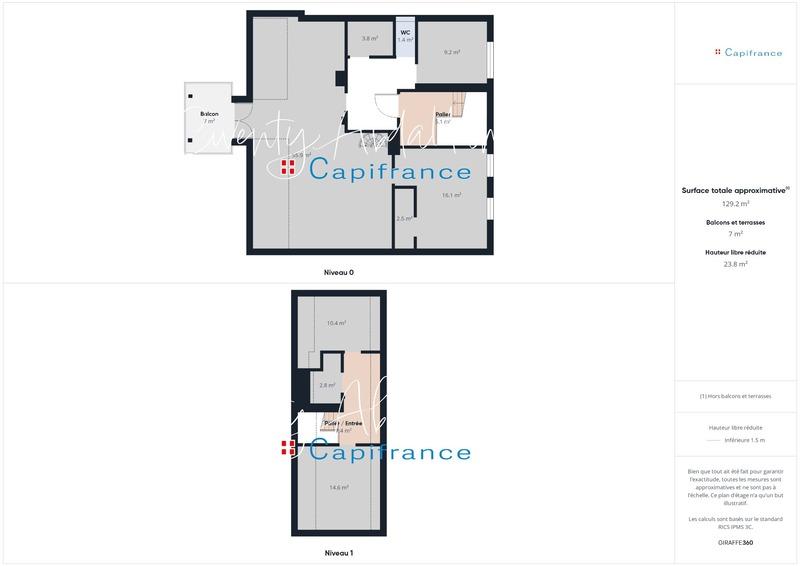 Duplex - 93 m² - 5 pièces