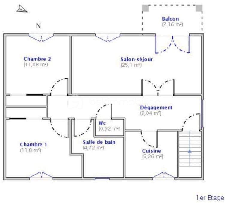 Maison - 102 m² - 4 pièces