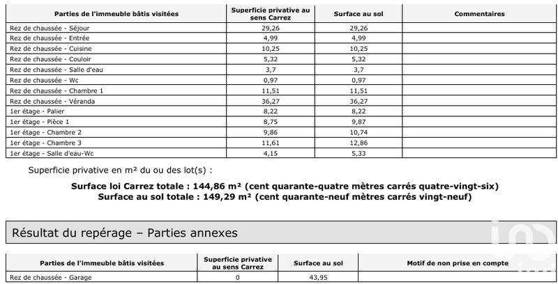 Maison - 145 m² - 7 pièces