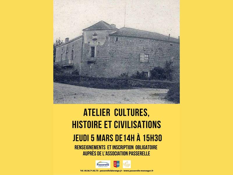 Ateliers cultures, histoire et civilisations