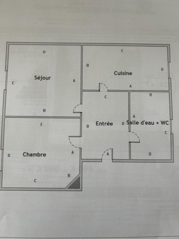 Appartement - 43 m² - 2 pièces