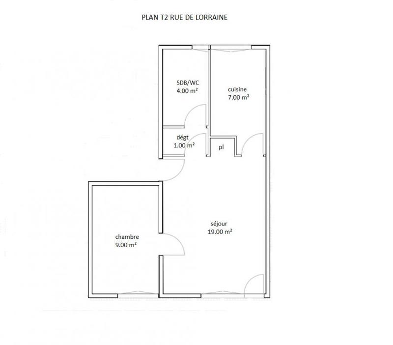 Appartement - 42 m² - 2 pièces