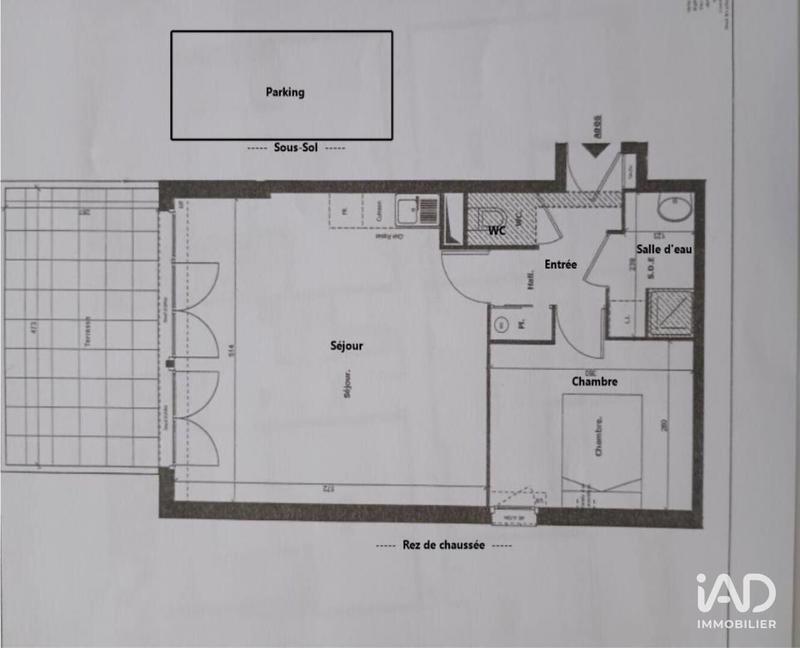 Appartement - 48 m² - 2 pièces