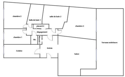 Appartement - 95 m² - 4 pièces