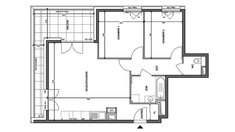 Appartement - 66 m² - 3 pièces