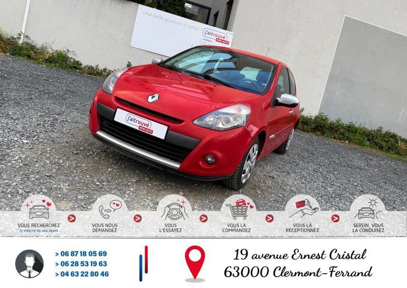 Renault Clio III 1.2i 16v 75Cv Sièges chauffant 132 000Km*Véhicule Sous Garantie*Ct Révision Kit Distribution Ok*Carte Grise Moitié prix (Véhicule plus de 10 ans)*Plus 100 Points Contrôles Effectue*Pneus 4 saisons (&quot;M+S&quot;)*Climatisation*Fixation Isofix*Aut