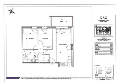 Appartement - 60 m² - 3 pièces