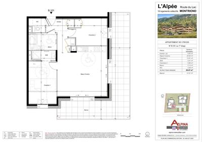 Appartement - 65 m² - 3 pièces