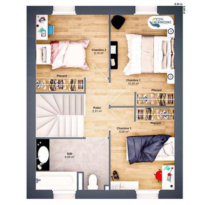 Maison - 75 m² - 5 pièces