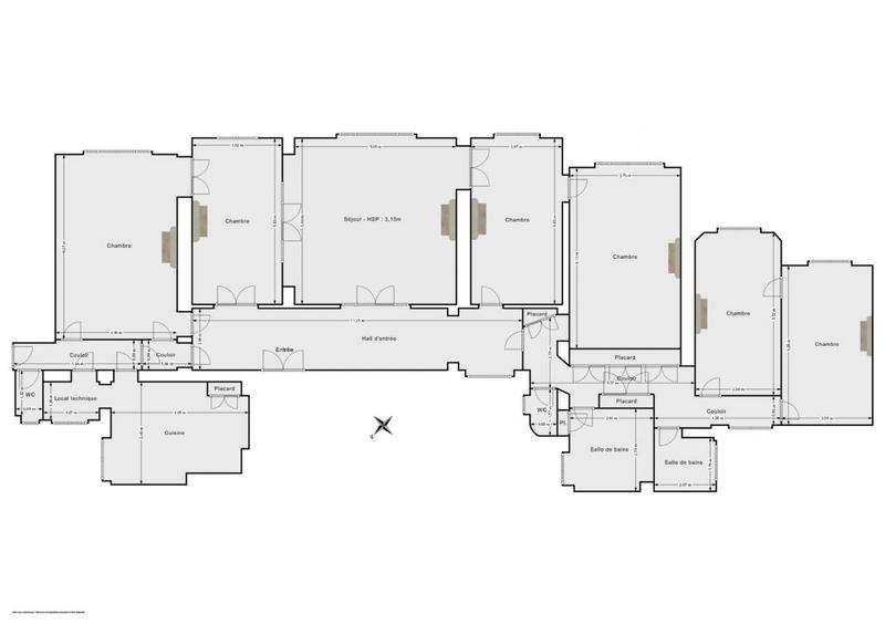 Appartement - 217 m² - 7 pièces