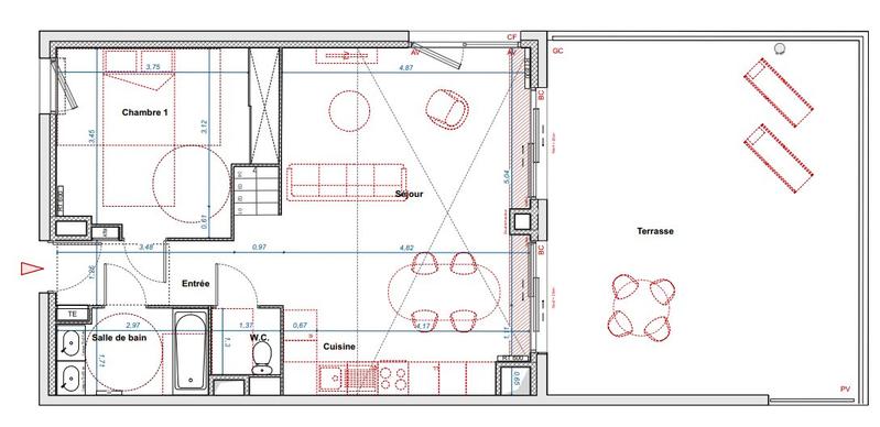 Appartement - 93 m² - 4 pièces