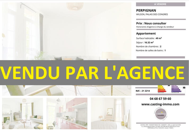 Appartement - 49 m² - 3 pièces