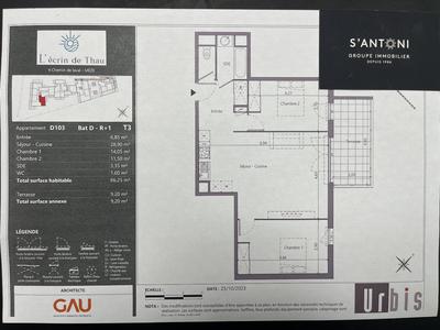 Appartement - 66 m² - 3 pièces