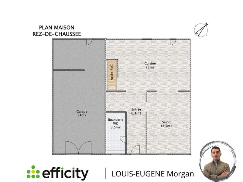 Maison - 95 m² - 4 pièces