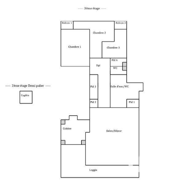 Appartement - 76 m² - 4 pièces