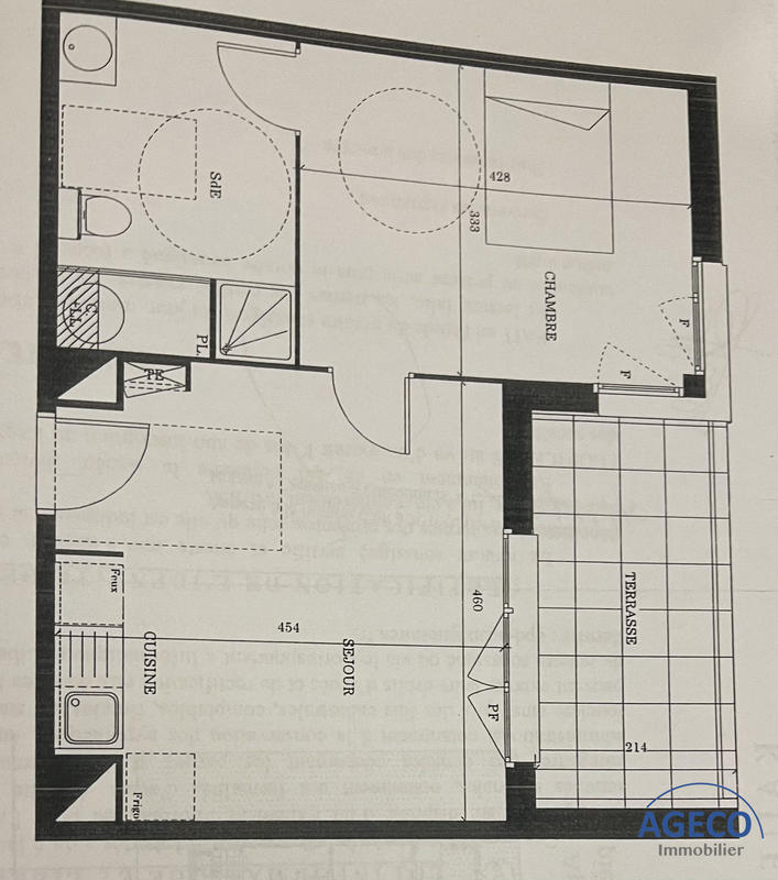 Appartement - 42 m² - 2 pièces